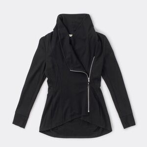Matilda Jane Black Jacket with Asymmetrical Zipper
